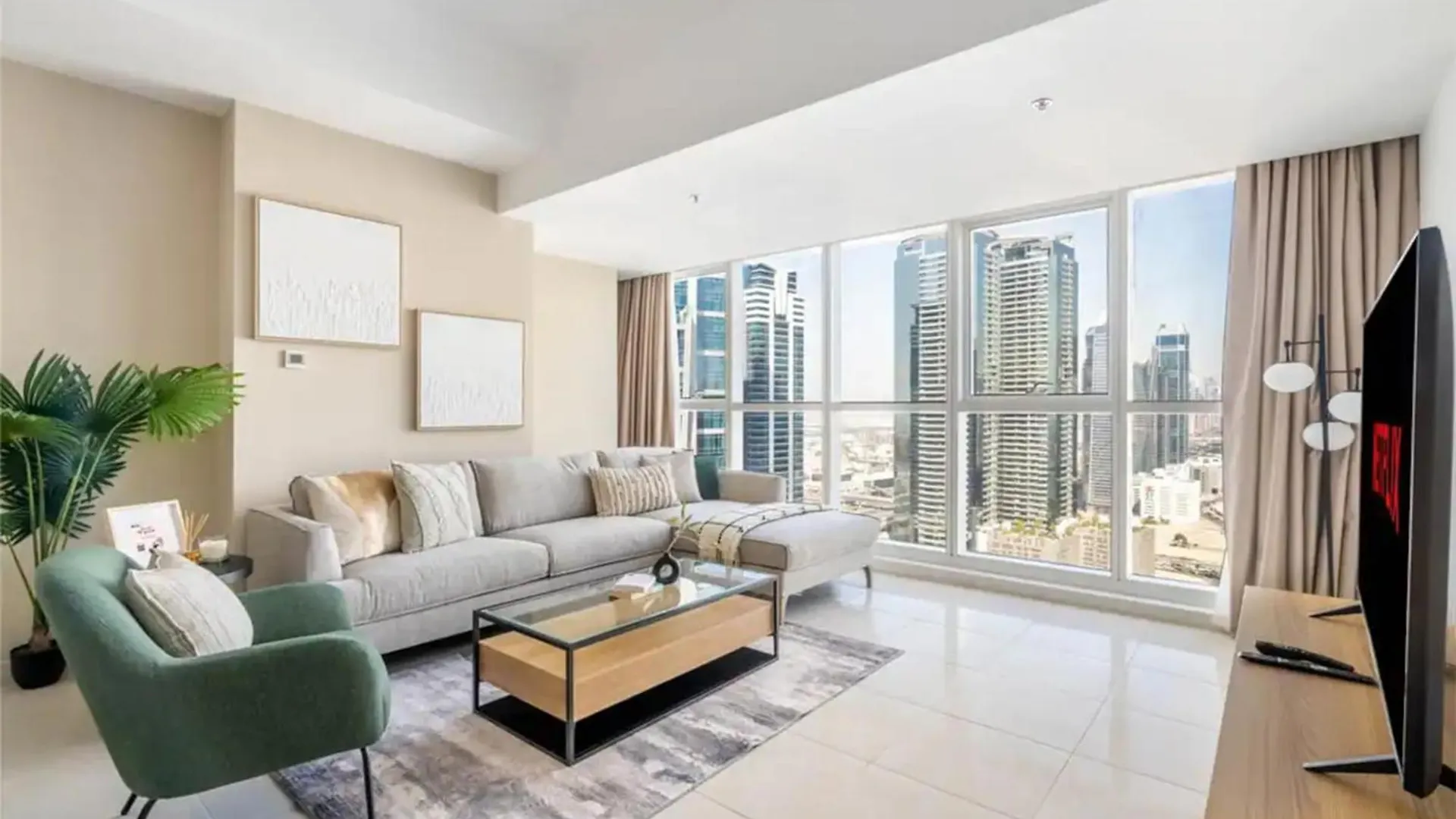 Elegant 1Br Apartment With Partial Sea View In Court Tower Dubai